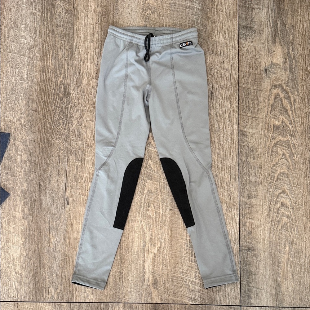 Gray and Black Dressage Pants. Girls